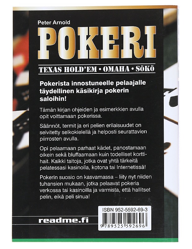 Pokeri - Arnold, Peter - Harrastekirjat - 10105538560 - 1