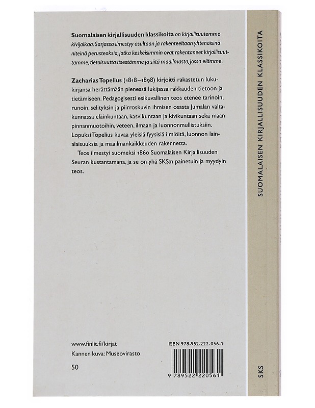 Luonnonkirja, ala-alkeiskouluin tarpeeksi - Zacharias Topelius - Tietokirjat ja oppaat - 10105538640 - 1