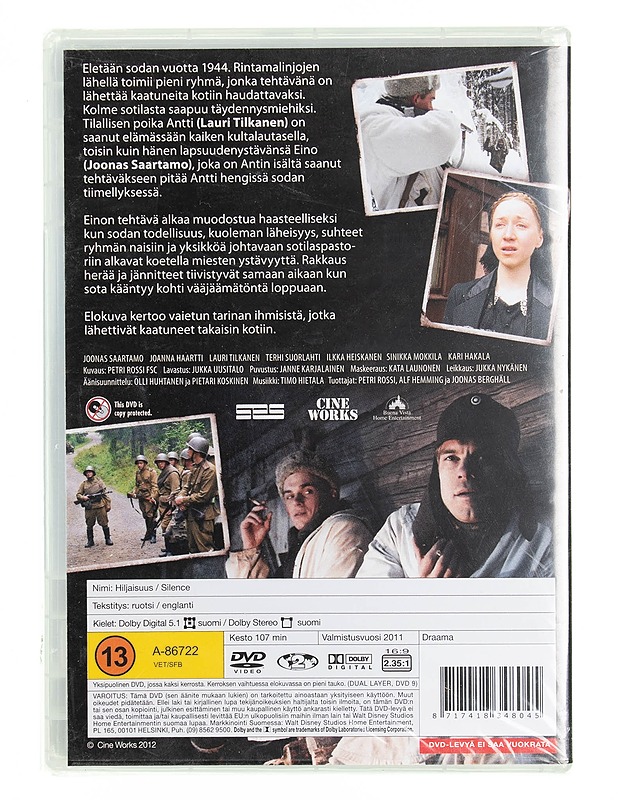 Hiljaisuus - DVD - DVD-elokuvat - 10105538695 - 1