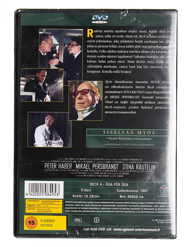 Beck 4: Silmä Silmästä - DVD - DVD-elokuvat - 10105538725 - 1