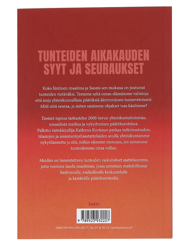 Tunteet tapissa : Näin rakensimme puberteettisen yhteiskunnan - Kortesuo, Katleena - Tietokirjat ja oppaat - 10105538727 - 1