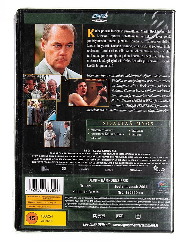 Beck 9: Koston Hinta - DVD - DVD-elokuvat - 10105538740 - 1