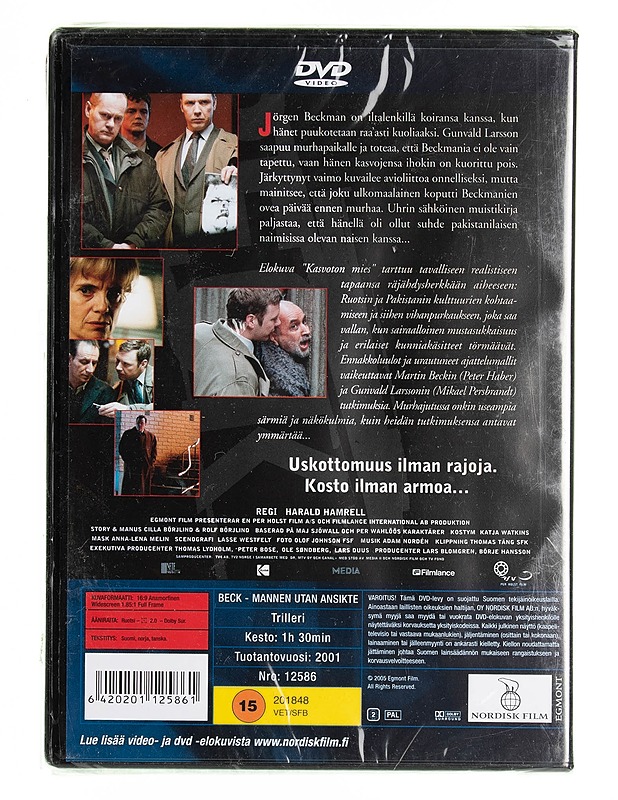 Beck 10: Kasvoton Mies - DVD - DVD-elokuvat - 10105538760 - 1