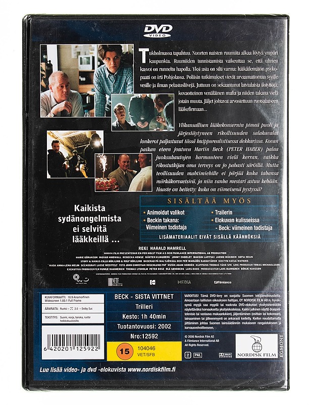 Beck 16: Viimeinen Todistaja - DVD - DVD-elokuvat - 10105538784 - 1