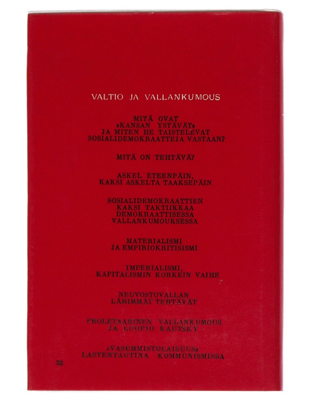 Valtio ja vallankumous - Lenin, V. I. - Tietokirjat ja oppaat - 10105538789 - 1