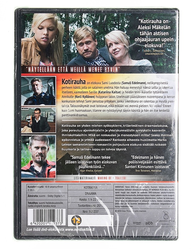 Kotirauha - DVD - DVD-elokuvat - 10105538918 - 1