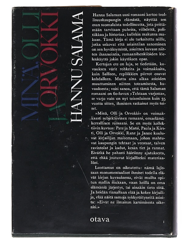Minä, Olli ja Orvokki - Hannu Salama - Romaanit ja novellit - 10105538925 - 1
