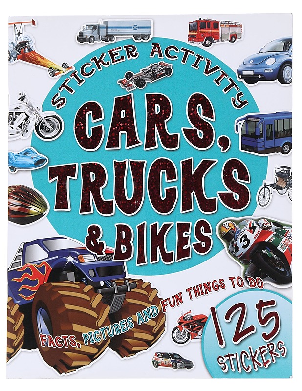 Sticker Activity Cars, Trucks and Bikes - Belinda Gallagher - Harrastekirjat - 10105538950 - 0