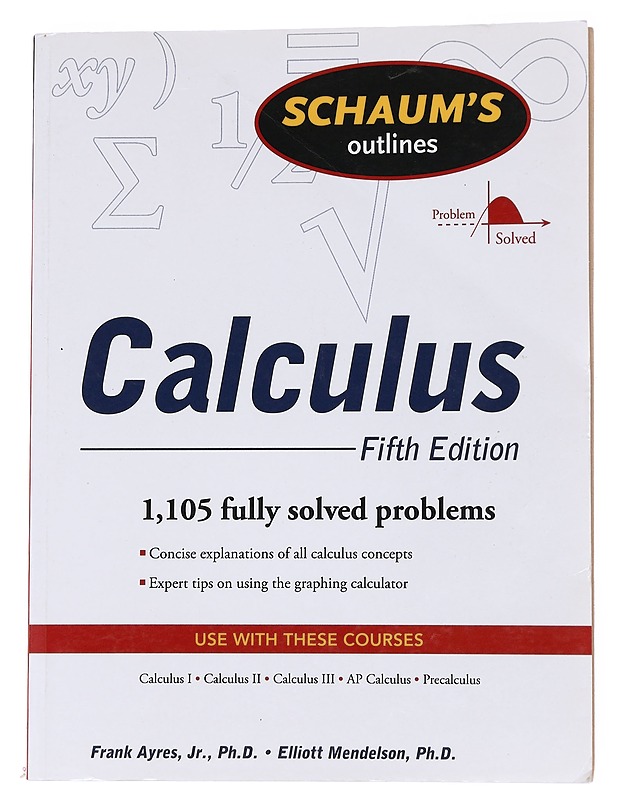 Schaum's outlines calculus - Ayres, Frank - Tietokirjat ja oppaat - 10105538962 - 0