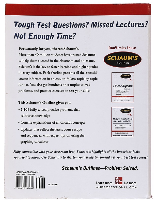 Schaum's outlines calculus - Ayres, Frank - Tietokirjat ja oppaat - 10105538962 - 1
