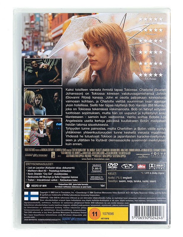 Lost In Translation - DVD - DVD-elokuvat - 10105539004 - 1