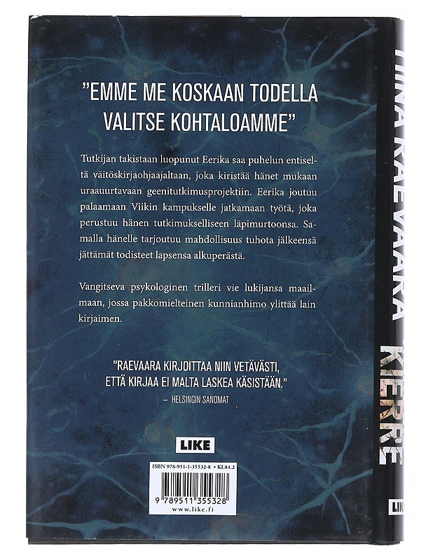 Kaksoiskierre - Raevaara, Tiina - Kirja lahjaksi - 10105539029 - 1