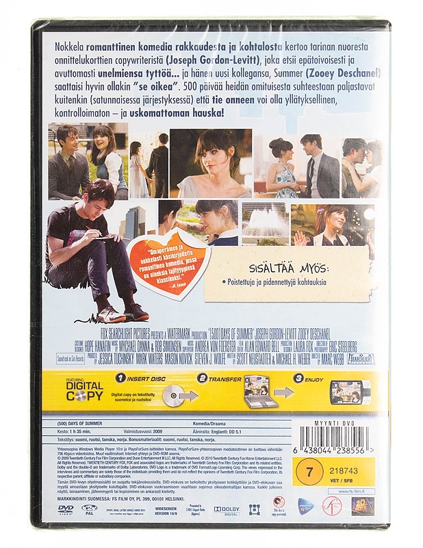 (500) Days Of Summer - DVD - DVD-elokuvat - 10105539032 - 1