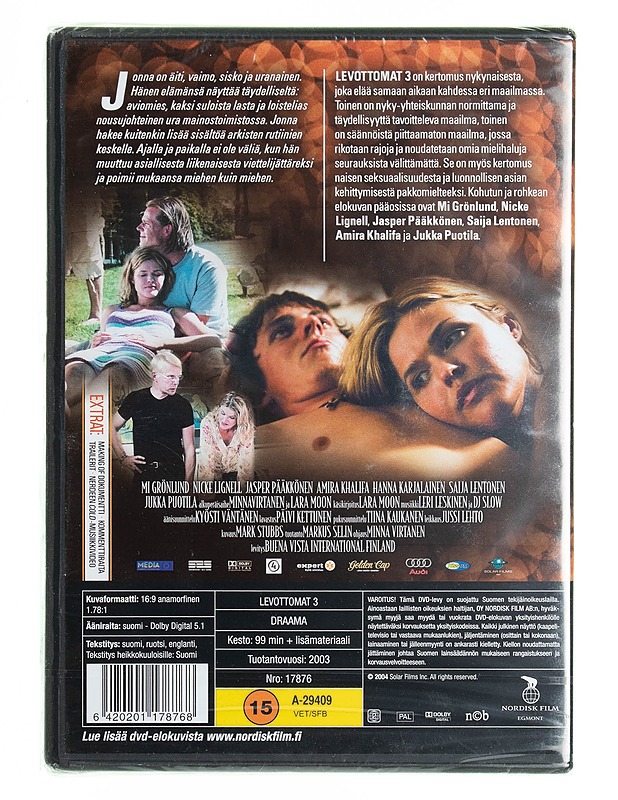 Levottomuus - DVD - DVD-elokuvat - 10105539036 - 1