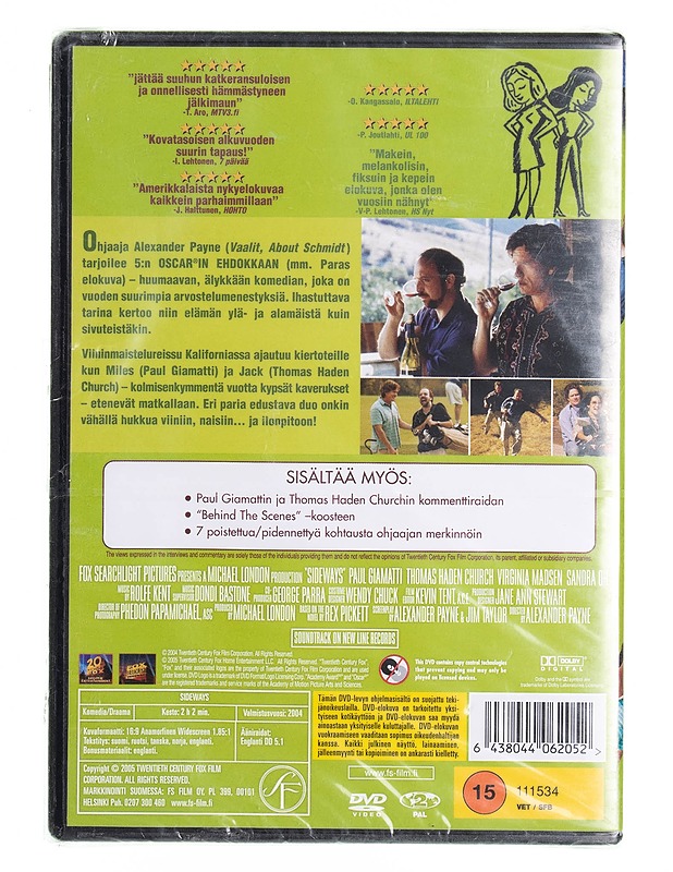 Sideways - DVD - DVD-elokuvat - 10105539037 - 1