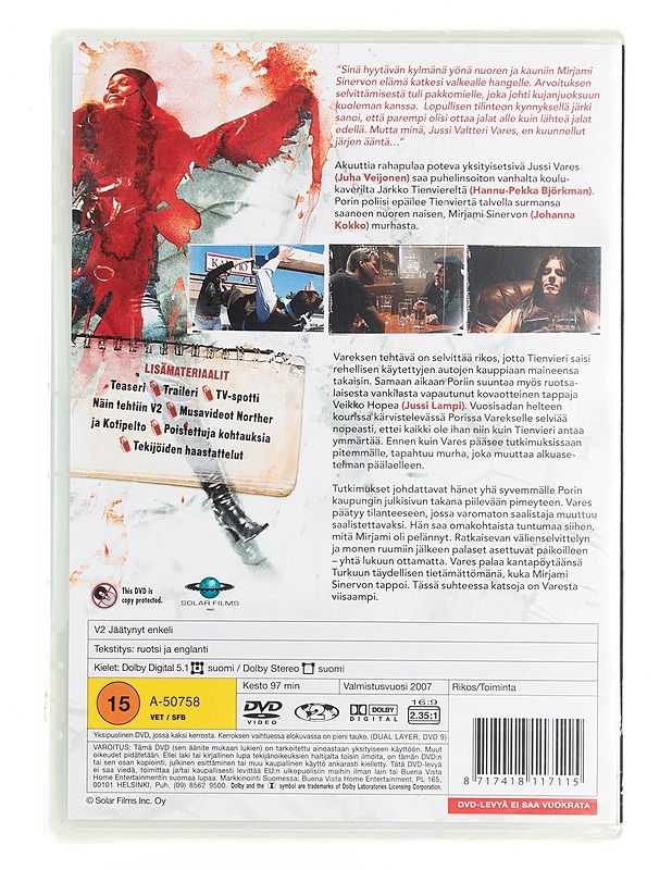 V2 Jäätynyt Enkeli - DVD - DVD-elokuvat - 10105539048 - 1