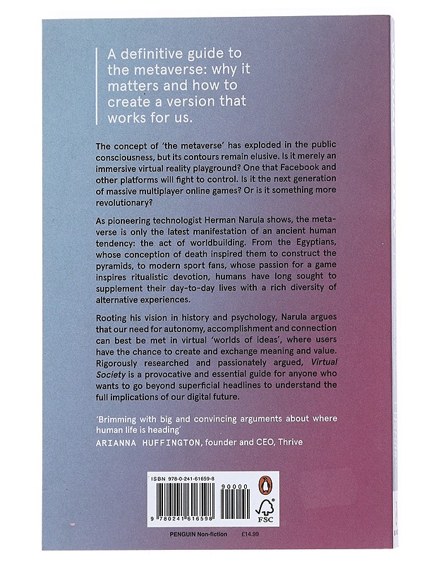Virtual Society : the metaverse and the new frontiers of human experience - Narula, Herman - Tietokirjat ja oppaat - 10105539059 - 1