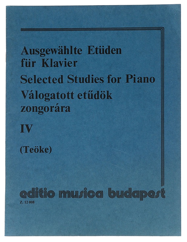 Selected Studies for Piano IV - Marianne - Musiikki- ja elokuvakirjat - 10105539084 - 0