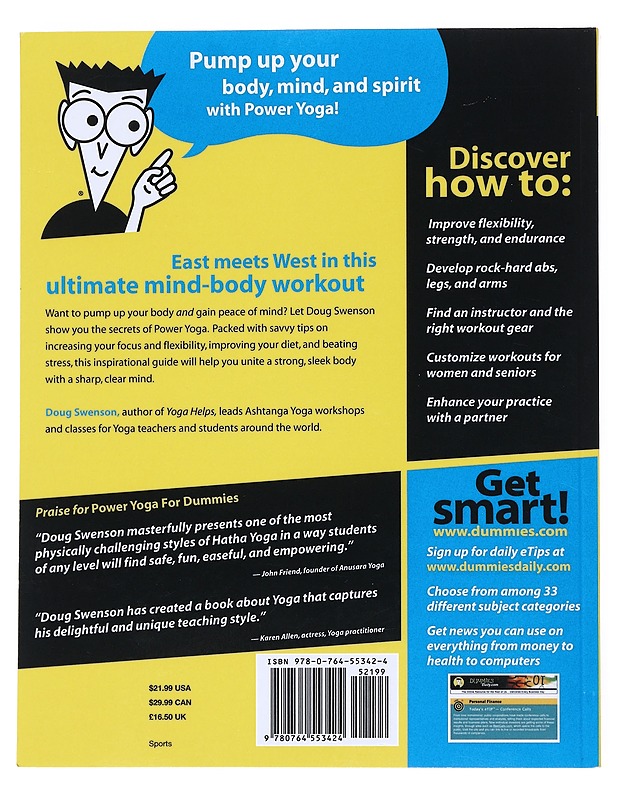 Power yoga for dummies - Swenson, Doug - Tietokirjat ja oppaat - 10105539092 - 1