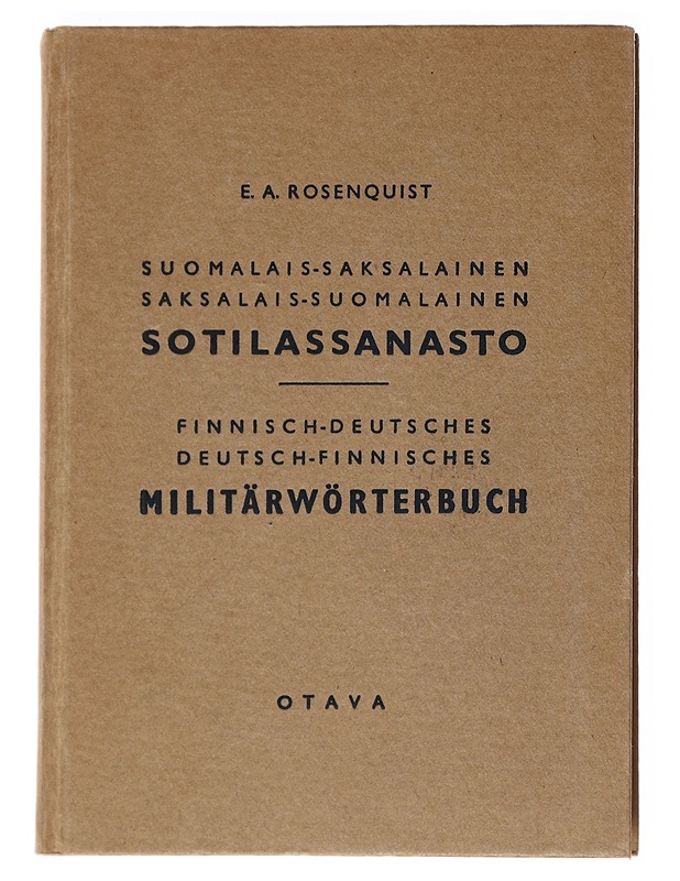 Sotilassanasto - E.A. Rosenquist - Historiakirjat - 10105539119 - 0