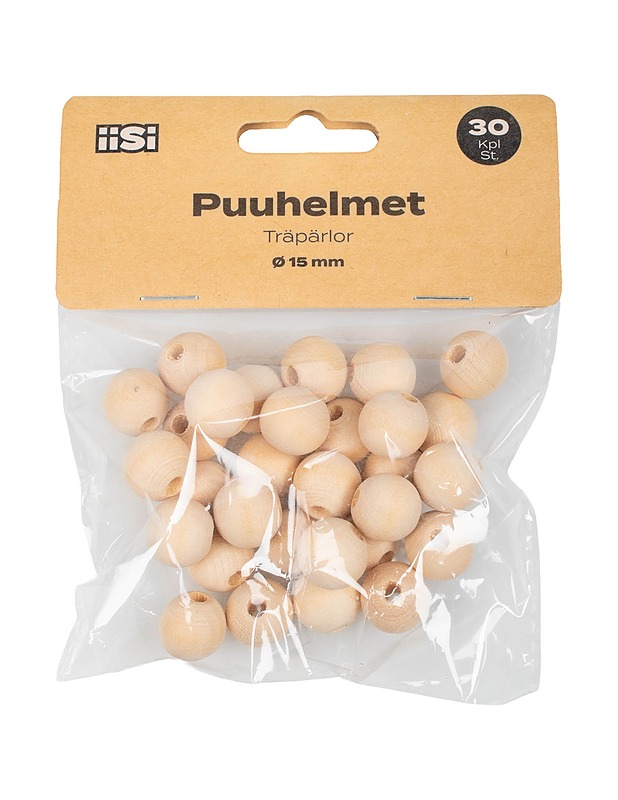 IISI puuhelmet, 30 kpl - Askartelu - 10105539179 - 0
