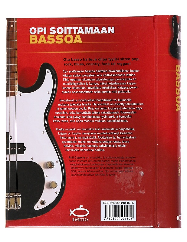 Opi soittamaan bassoa / aloittelijan opas - Capone, Phil - Musiikki- ja elokuvakirjat - 10105539249 - 1