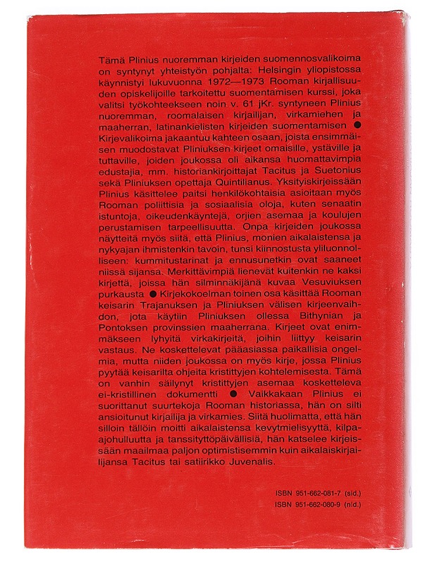 Kirjeitä keisariajan Roomasta - Marja Itkonen-Kaila - Historiakirjat - 10105539278 - 1