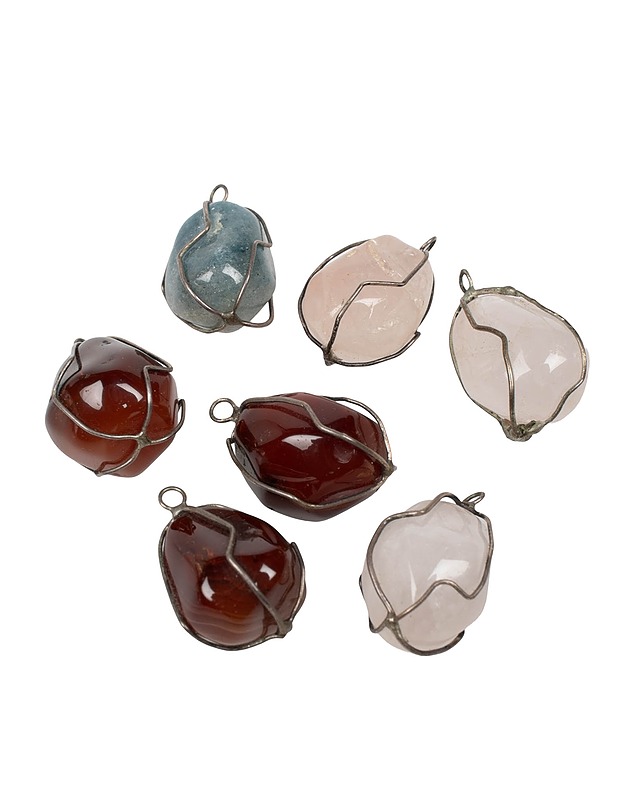 Kiviamuletteja, 7 kpl - Askartelu - 10105539289 - 0