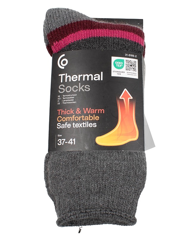CLAS OHLSON Thermal lämpösukat - Asusteet - 10105539323 - 0