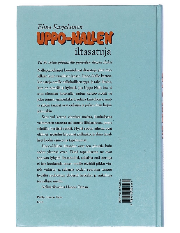 Uppo-Nallen iltasatuja - Karjalainen, Elina - Lastenkirjat - 10105539328 - 1