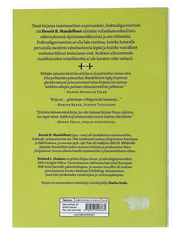 Huonosti käyttäytyvät osakkeet - Mandelbrot, Benoit B. - Tietokirjat - 10105539417 - 1
