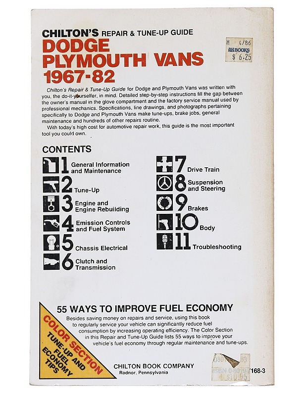 Chilton's repair & tune guide: dodge plymouth vans 1967-82 - Kerry A. Freeman - Tietokirjat ja oppaat - 10105539456 - 1