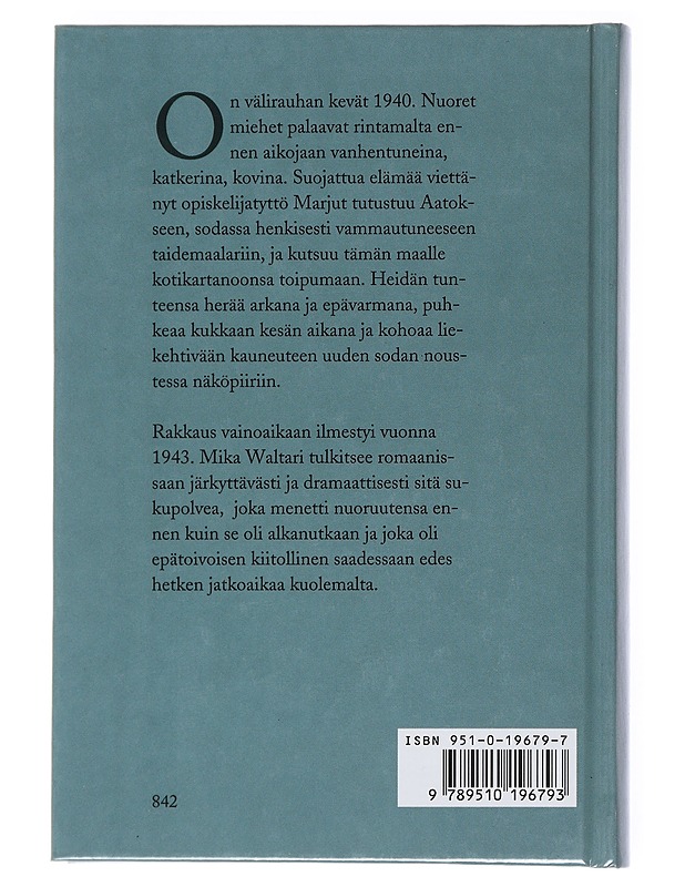 Rakkaus vainoaikaan : romaani - Mika Waltari - Romaanit ja novellit - 10105539472 - 1