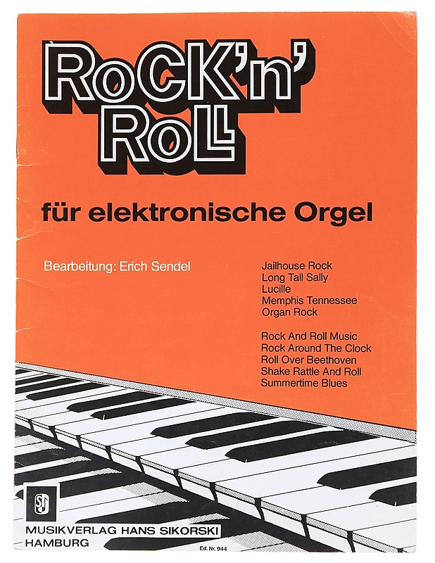 Rock'n'Roll : For electronic orgen - Erich Sendel - Musiikki- ja elokuvakirjat - 10105539553 - 0