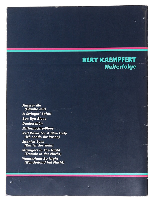 Bert Kaempfert : World Hits - Willi Nagel - Musiikki- ja elokuvakirjat - 10105539581 - 1
