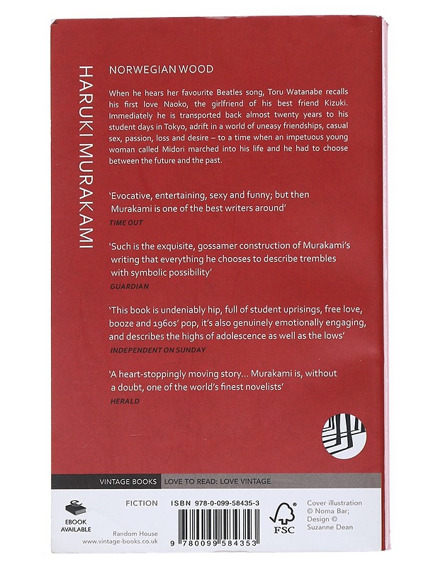 Norwegian wood -  Murakami, Haruki - Romaanit ja novellit - 10105539588 - 1