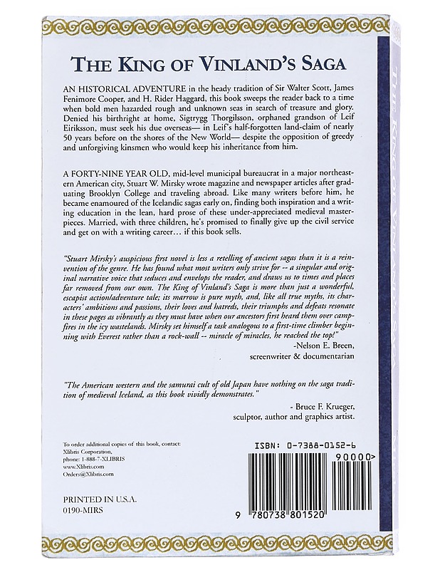 The King of Vinland's Saga - Mirsky, W. Stuart - Historiakirjat - 10105539602 - 1