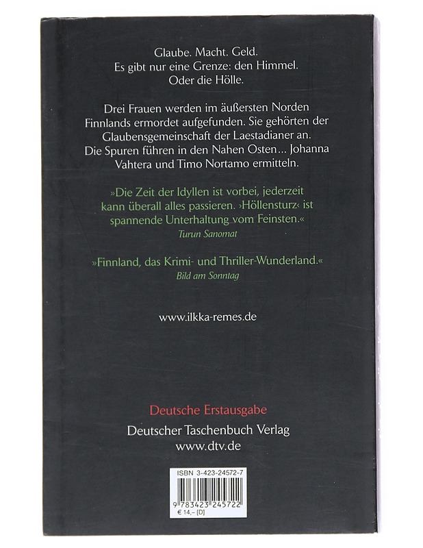 Höllensturz / Thriller - Remes, Ilkka - Jännitys ja dekkarit - 10105539614 - 1