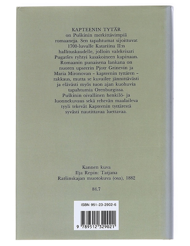 Kapteenin tytär - Puskin, Aleksander - Jännitys ja dekkarit - 10105539635 - 1