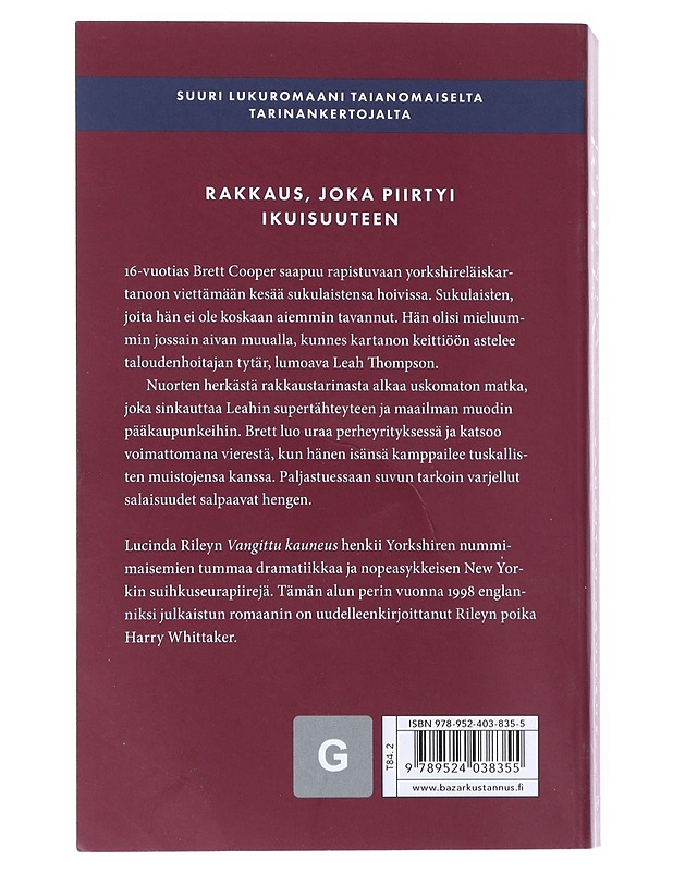 Vangittu kauneus - Riley, Lucinda - Elämäkerrat ja muistelmat - 10105539664 - 1