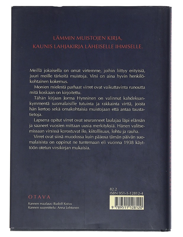 Oi muistatko vielä sen virren - Hynninen, Jorma - Tietokirjat ja oppaat - 10105539762 - 1