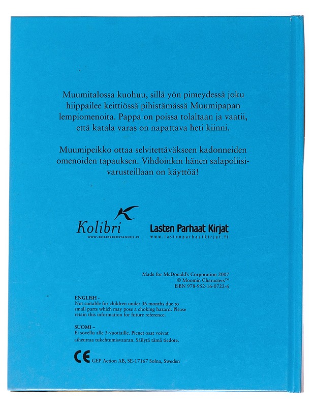 Muumipeikko salapoliisina - Sonesson, Harald - Lastenkirjat - 10105539814 - 1
