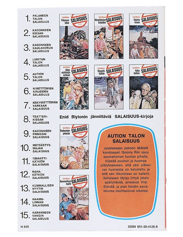 Aution talon - Enid Blyton - Nuorten kirjat - 10105539826 - 1