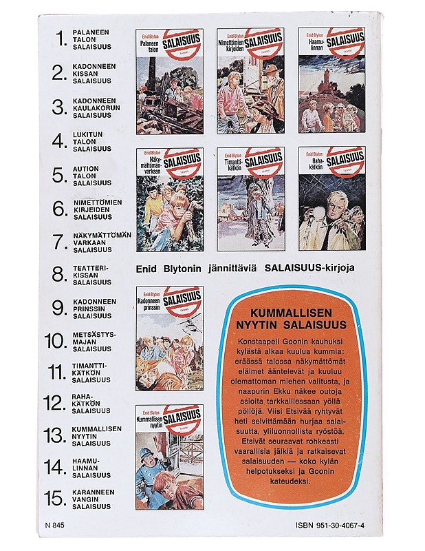 Kummallisen nyytin salaisuus - Blyton, Enid - Lastenkirjat - 10105539886 - 1