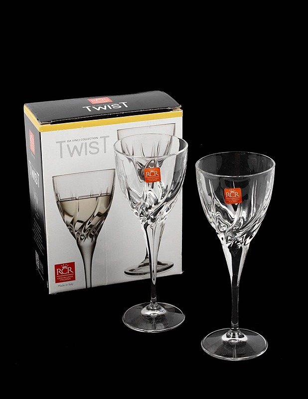 RCR CRISTALLERIA ITALIANA Twist valkoviinilasi, 2 kpl - Lasit - 10105539909 - 0
