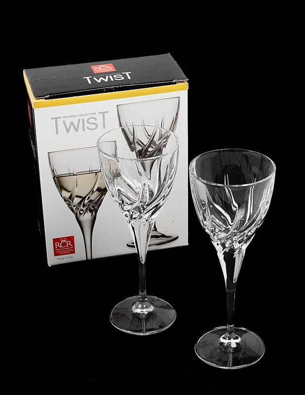 RCR CRISTALLERIA ITALIANA Twist valkoviinilasi, 2 kpl - Lasit - 10105539913 - 0