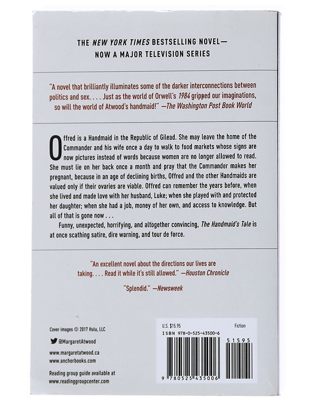 The handmaid's tale - Atwood, Margaret - Fantasia- ja scifi - 10105540043 - 1