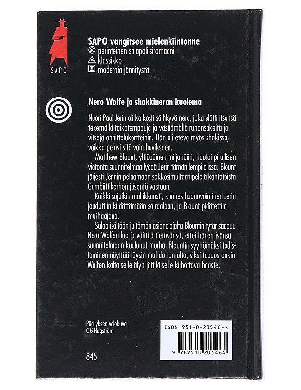 Viimeinen siirto - Stout, Rex - Jännitys ja dekkarit - 10105540065 - 1