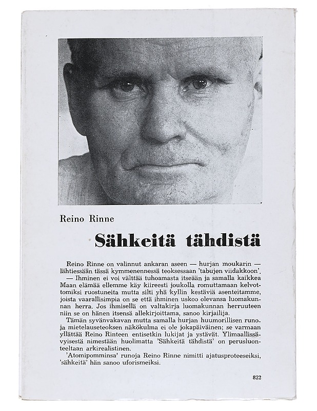 Sähkeitä tähdistä - Rinne, Reino - Runot ja näytelmät - 10105540092 - 1
