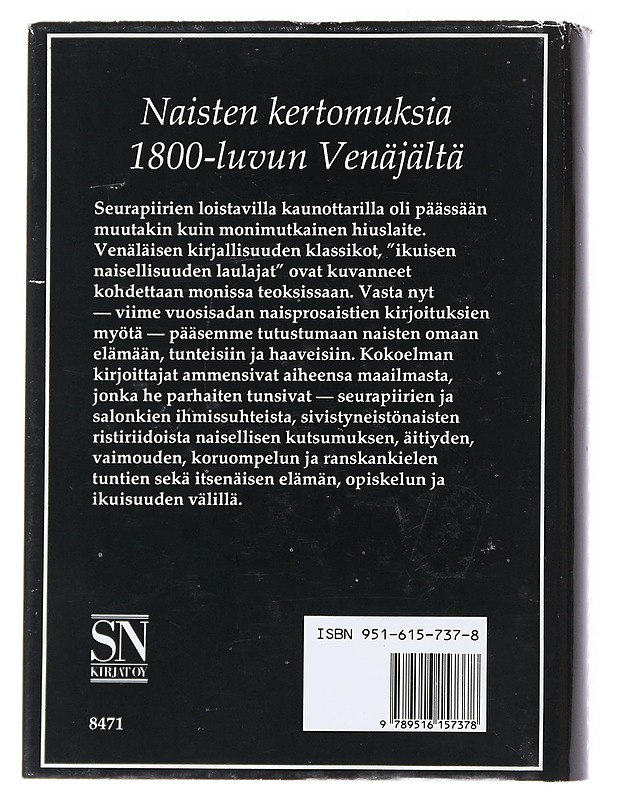 Mimotska ottaa myrkkyä : naisten kertomuksia 1800-luvun Venäjältä - Thuring, Leenamarja - Romaanit ja novellit - 10105540109 - 1